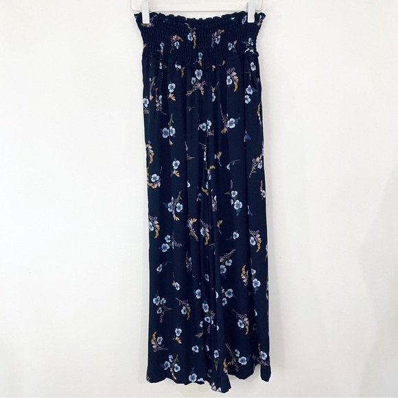 Rebecca Taylor 100%silk Natalie Fleur Wide Leg Crop Silk pants NWT - Picture 5 of 16